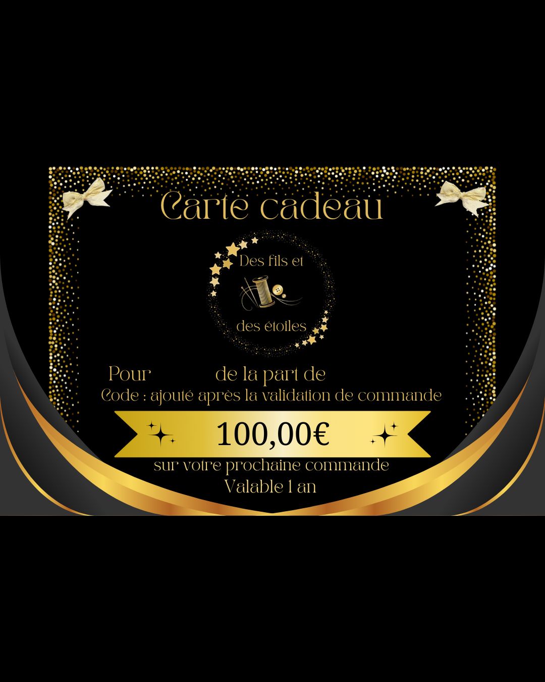 Carte cadeau Des fils et des étoiles - 100€