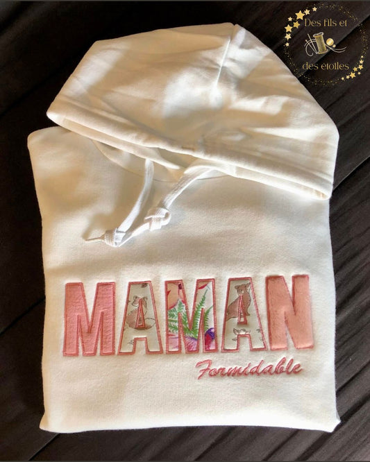 Sweat Dress Memories MAMAN - Formidable - broderie manche simple
