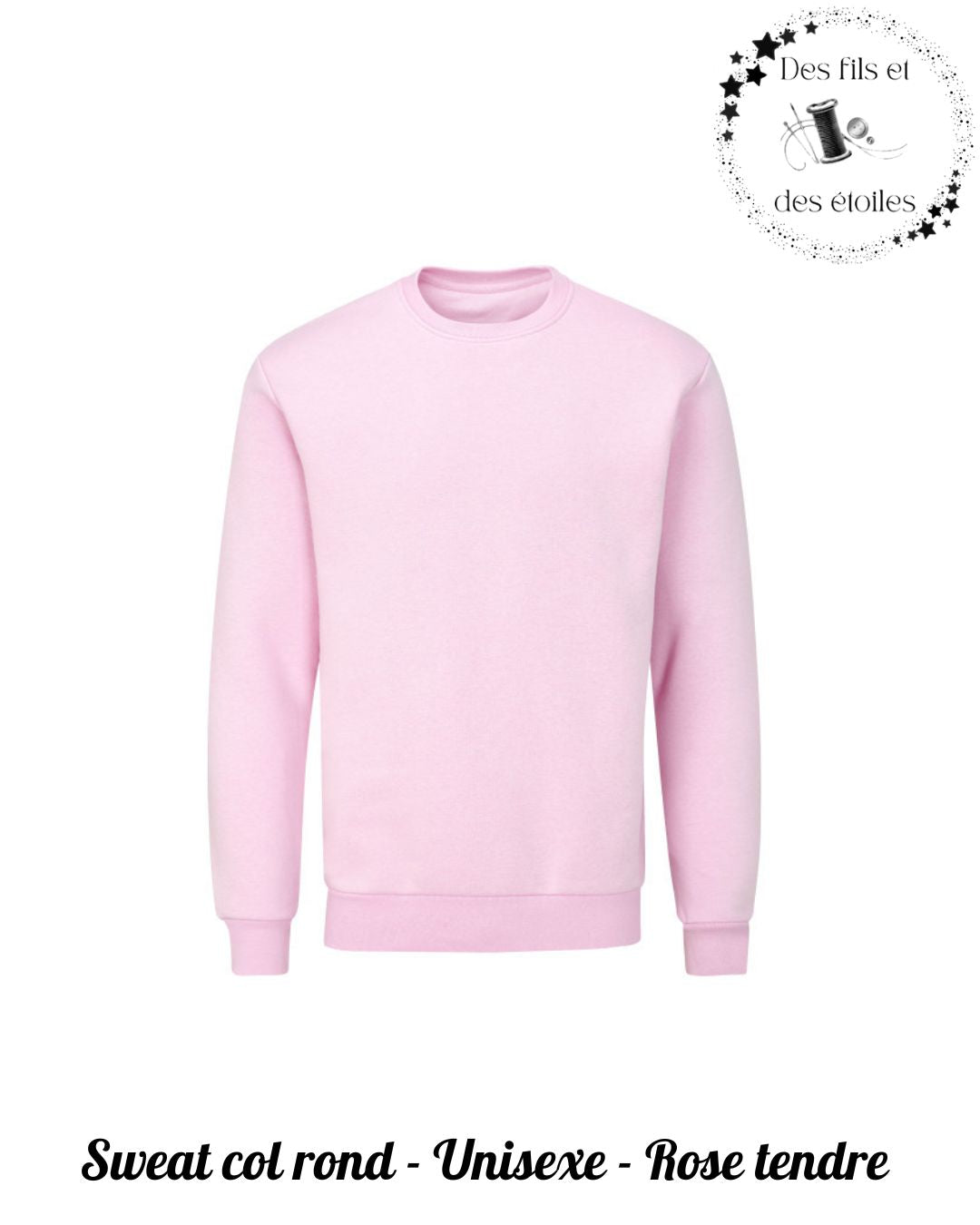 Sweat Memories col rond MAMAN - Je t'aime - broderie manche prénom simple