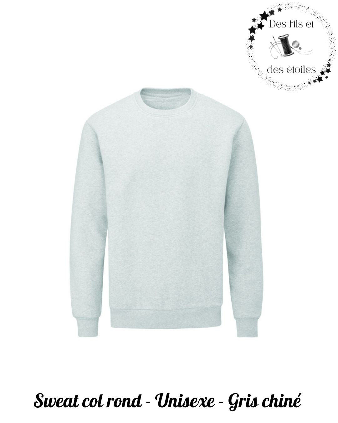 Sweat Memories col rond MAMAN - Je t'aime - broderie manche prénom simple