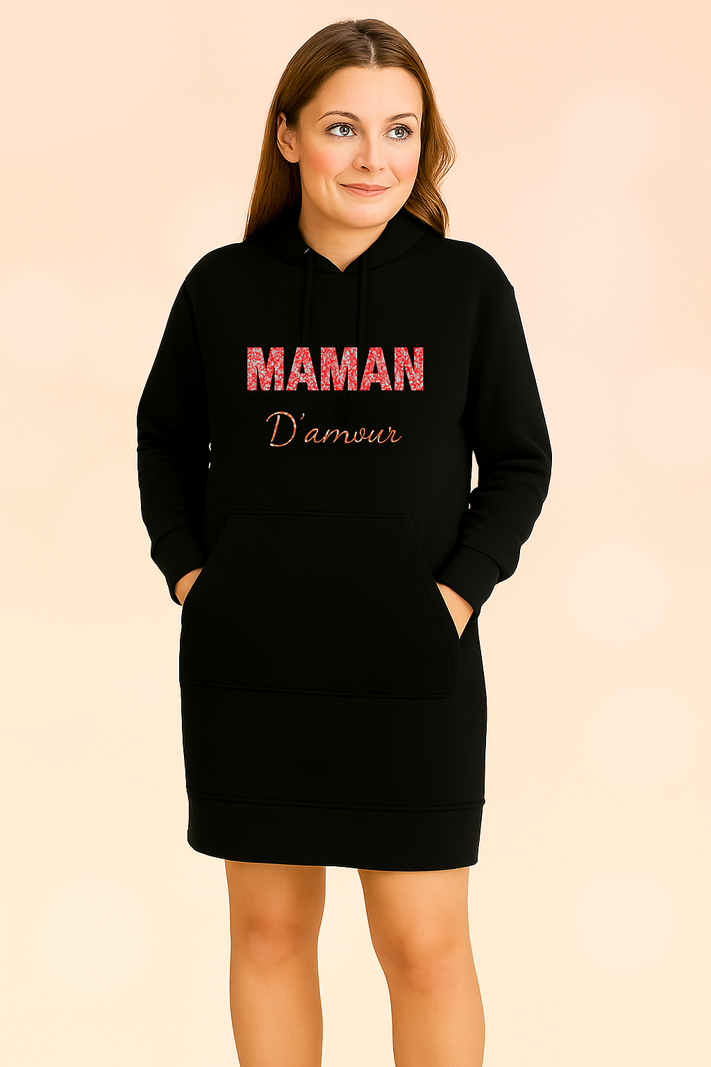 Sweat Dress Memories MAMAN - D'amour - broderie manche simple