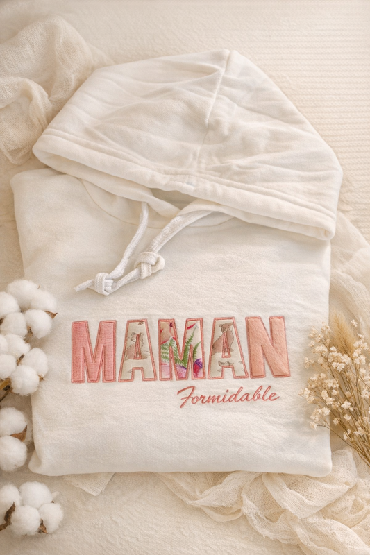 Sweat Memories MAMAN - Formidable - broderie manche simple
